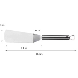 Paleta unghiulara WMF Profi Plus 285 cm Cromargan otel inoxidabil - Img 3