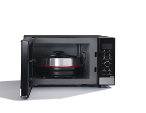 Panasonic NN-GD38HSGTG Cuptor cu microunde cu gratar (1000 W, invertor, abur, gatit combinat eficient din punct de vedere energetic, tigaie pentru pizza, 23 litri) otel inoxidabil-negru - Img 4