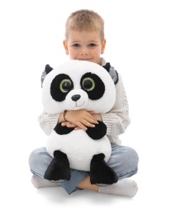 Panda Plush Toy NICI Glubschis Peppino 45cm - Alb, Moale, Ideal pentru Cadouri - Img 1