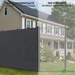 Panou de Protectie VOUNOT 1.820m, HDPE 230gm, Protectie UV, Culoare Anthrazit - Img 7