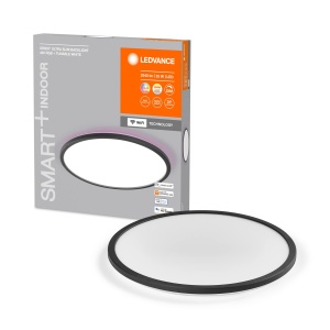 Panou LED inteligent LEDVANCE SMART ORBIS, 25W, 2940lm, negru, dimabil