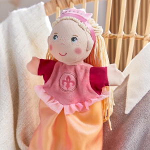 Papusa de mana HABA Prinzessin, lavabila la 30C, cu picioare mobile - Img 2