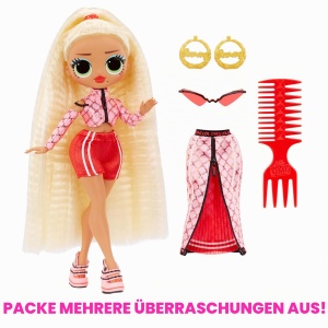 Papusa de Moda L.O.L. Surprise OMG Swag cu Accesorii si Moda Transformabila, Roz - Img 3