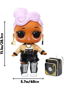 Papusa L.O.L. Surprise D.J. 27,9 cm cu accesorii si set de birou - Img 2