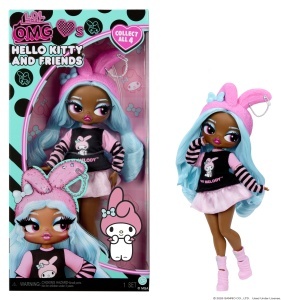Papusa L.O.L. Surprise OMG My Melody - Outfit detaliat, corp mobil, accesorii