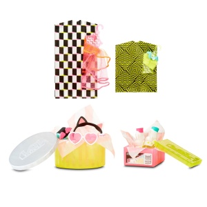 Papusa Mini Moda L.O.L. Surprise Neon Q.T. - 15 surprize, accesorii, design glam - Img 4