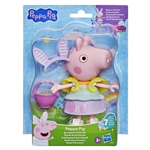 Papusa Peppa Pig cu Accesorii Primavara, 15 cm, Usor de Imbracat - Img 3