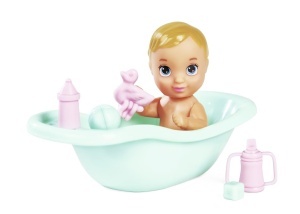 Papusa Simba Steffi Love Baby Time cu 15 Accesorii 2-in-1 Leagan si Cada 3 ani - Img 6