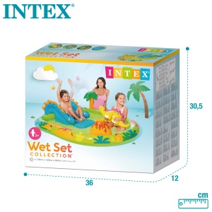 Parc de joaca gonflabil Intex 57166NP Dino, 191 cm, 143 l, multicolor - Img 6
