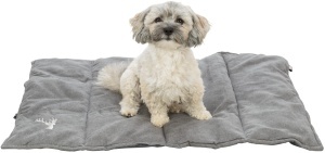 Patura de calatorie pentru caini Trixie Leni, 80x60 cm, gri, SOFT Edition