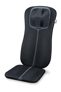 Patura de Masaj Beurer MG 254, Shiatsu, NegruGri, 4 Capete de Masaj