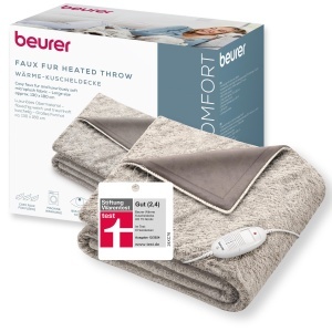 Patura electrica Beurer HD 75 Nordic 180x130 cm 6 trepte de temperatura lavabila bejmaro