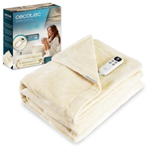 Patura electrica Cecotec HeatConfort Calma, 180 x 130 cm, 115 W, 10 trepte temperatura