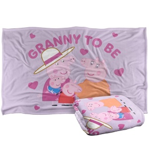 Patura moale Granny Pig, 91 x 147 cm, 100 poliester, usor de intretinut - Img 2