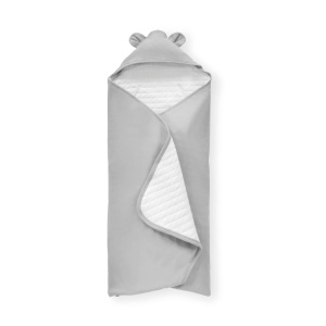 Patura pentru bebelusi hauck Snuggle N Dream, 100 bumbac, gri, cu gluga