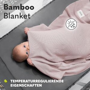 Patura pentru bebelusi Lionelo Bamboo, 100x75cm, 100 bumbac, antibacteriana - Img 3