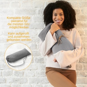 Patura termica de exterior Medisana OL 800, patura termica fara fir cu 3 niveluri de temperatura pentru deplasare, cu material moale si pufos, rulabila compact si cu geanta de depozitare - Img 5
