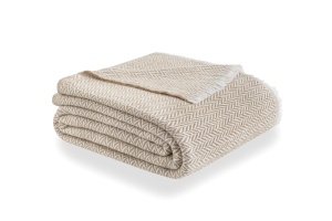 Patura Todocama, bumbac extra moale, patru anotimpuri, cuvertura de pat multifunctionala pentru canapea, pat, esarfa, cuvertura de pat, patura de canapea, bej nisip, PRCMAMSBEAR, 180 x 240 cm - Img 1