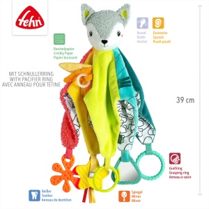 Paturica de activitati Fuchs Deluxe DoBabyDoo - cu bebelus, culori vibrante, 39 cm - Img 5