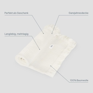 Paturica Lionelo Bamboo Blanket 100 Bumbac Antibacteriana 6 Straturi 100x70 cm - Img 9