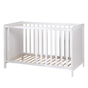 Patut 2 in 1 Roba Babybett 60 x 120 cm - Beistellbett inaltabil, Alb - Img 3