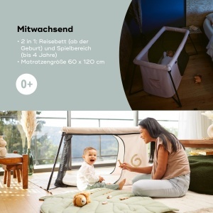 Patut de calatorie Babymoov Moov Sleep - Ultracompact, 5kg, cu saltea inclusa - Img 6