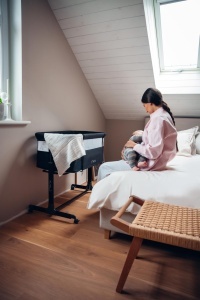Patut multifunctional Momi REVO, 6 inaltimi ajustabile, cu roti si saltea inclusa - Img 11