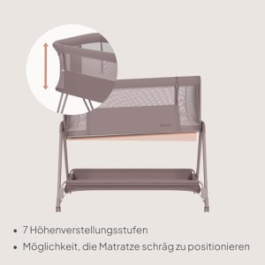 Patut pentru copii Lionelo Luna, 2in1, cu roti si inaltime ajustabila, max 9 kg - Img 10