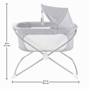 Patut pliabil Fisher-Price GWD36, cu lumini, pentru nou-nascuti si sugari - Img 3