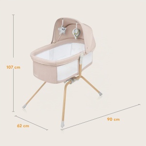 Patut pliabil Lionelo Malin Evo cu saltea, 7 kg, multifunctional - Img 9