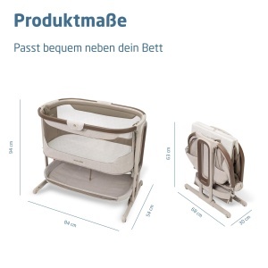 Patut pliabil Maxi-Cosi Iora Select, 0-6 luni, 5 inaltimi, 4 roti, culoare Elegance Truffle - Img 8