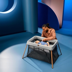 Patut pliabil Maxi-Cosi Iris2, 2-in-1, 0-3 ani, 0-15 kg, usor, compact, grafit - Img 8