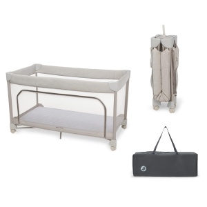 Patut pliabil Maxi-Cosi Merlin, 2-in-1, 120x60 cm, cu saltea CloudCore, Bej
