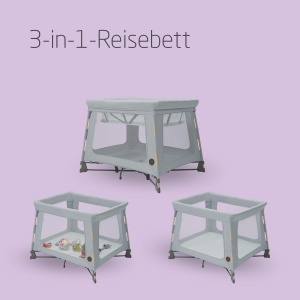 Patut pliabil Maxi-Cosi Swift 3-in-1 Beyond Grey ultralight cu saltea Eco Care - Img 2