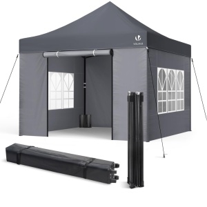 Pavilion Pop-Up VOUNOT 3x3m, Stabil, Waterproof, Gri