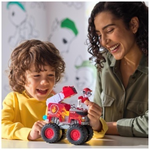 PAW Patrol Rescue Wheels Monstertruck Marshall Jucarie cu Proiectile si Figurina pentru Copii 3 - Img 2