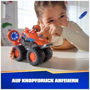 PAW Patrol Rescue Wheels Monstertruck Zuma Portocaliu cu Figurina si Lansator - Img 5
