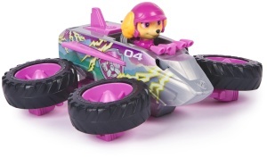 PAW Patrol Rescue Wheels Skye Monstertruck Jet-Modus cu Figurina pentru Copii 3 - Img 5