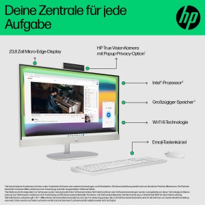 PC All-in-One HP 23,8 FHD, Intel Core i5, 16GB RAM, 512GB SSD, Alb - Img 8