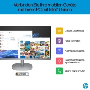 PC All-in-One HP OmniStudio X 27-cs0253ng, 27 inch, Intel Core Ultra 5, 16GB RAM, Argintiu - Img 9