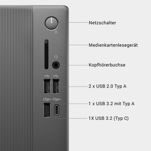 PC Desktop Dell Slim ECS1250, Intel Core i3-14100, 8GB RAM, 512GB SSD, Negru - Img 8
