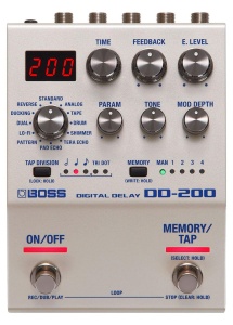 Pedala de Delay Digitala BOSS DD-200, sunet clar, control intuitiv, compacta