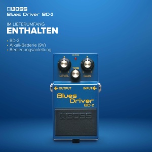 Pedala de efect BOSS BD-2 Blues Driver Overdrive cald, simulari amplificator cu tuburi - Img 6
