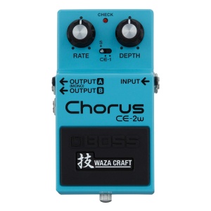 Pedala de efect Chorus BOSS CE-2W Analogica, Made in Japan, Moduri Stereo