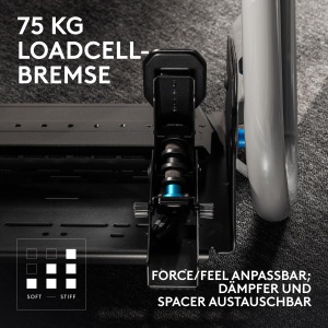 Pedale Logitech G RS Loadcell 75 kg Design Modular Culoare Negru - Img 2
