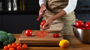 Peeler Zyliss pentru Tomate si Kiwis, Klinge Ultra-Sharp, Maner din Weizenstroh - Img 4