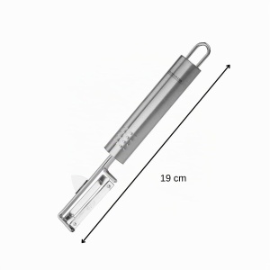 Pelerina de legume Fackelmann OVALGRIFF, din otel inoxidabil, cu lama ascutita, 19 x 1,5 x 3,5 cm - Img 4