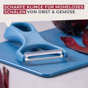 Pelicula pentru curatat Fackelmann Ziehschaler, 13.5 cm, lama extra ascutita, ergonomic, albastru - Img 4