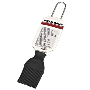 Pensa de copt Fackelmann cu maner din inox si perii din silicon, 20 cm, argintieneagra - Img 2