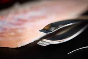 Penseta pentru grate ROSLE din inox 1810, 15 cm, ergonomic, lavabila in masina de spalat - Img 3